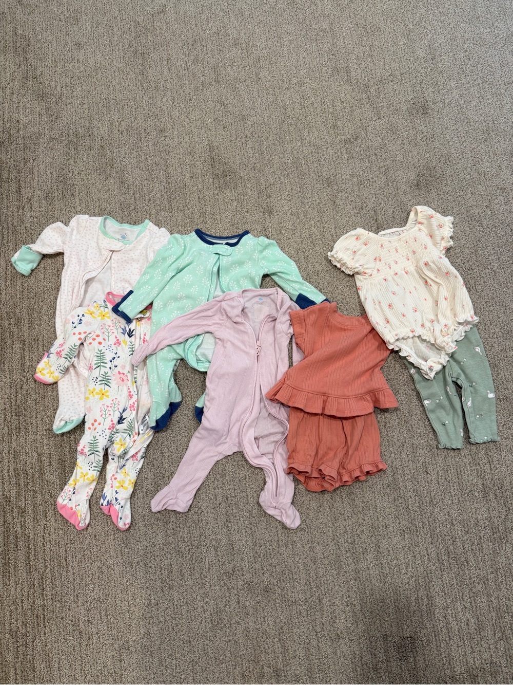 Kids One-Piece Bundle - Pastel Mix (Pink, Mint, Lavender, Rust)